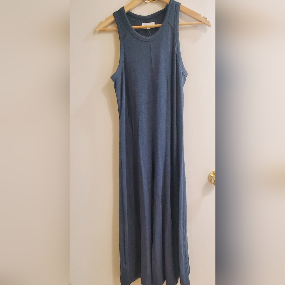 Blue casual soft dress
